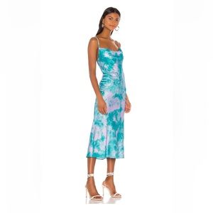 ✨NEW✨ Privacy Please x Revolve Lilac and Turquoise Slip Dress - Sz XS - Stunning